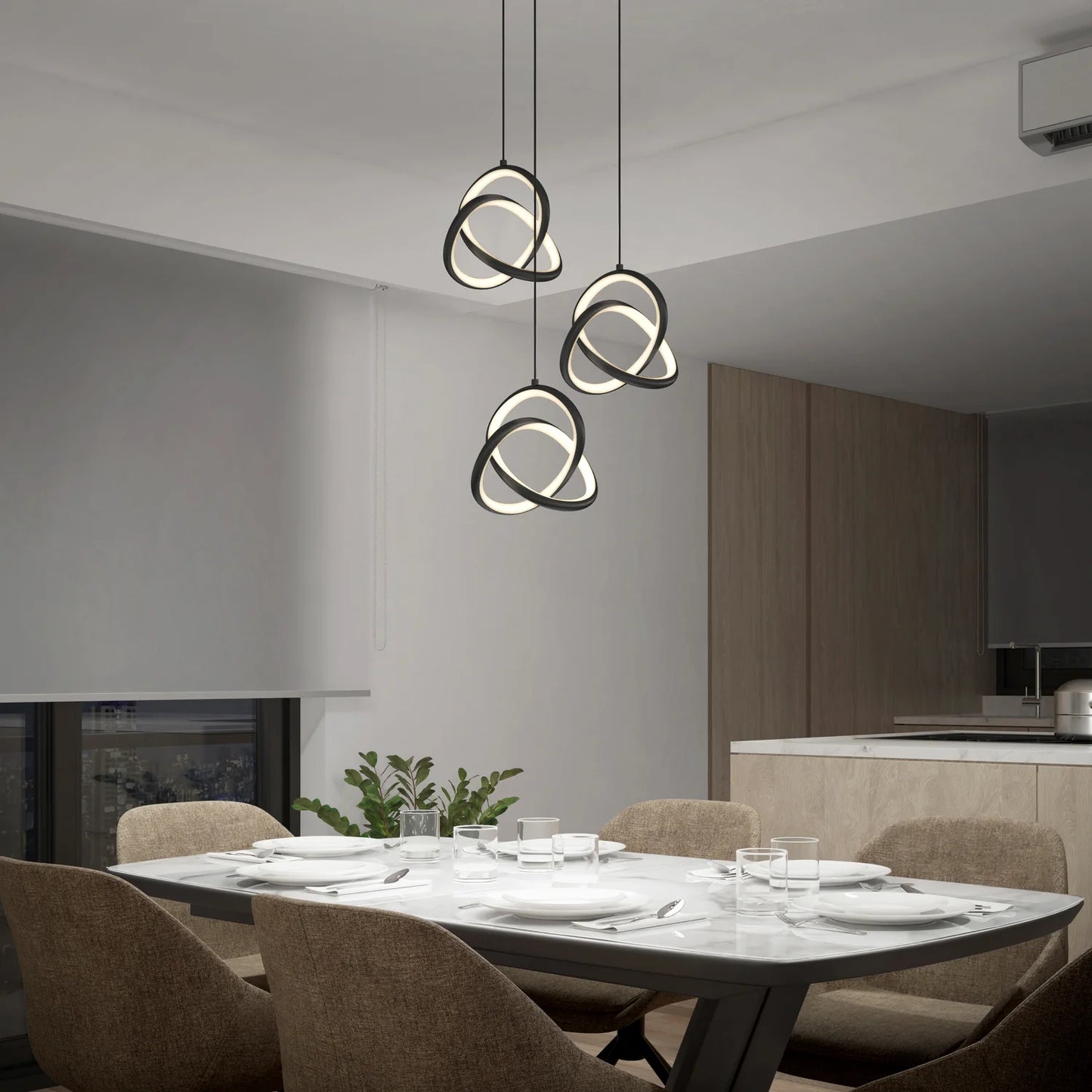 Artika Zephyr 3-Light LED Pendant