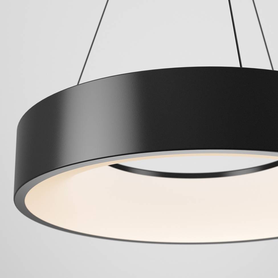 Artika Aiden Modern Chandelier Black Close-up