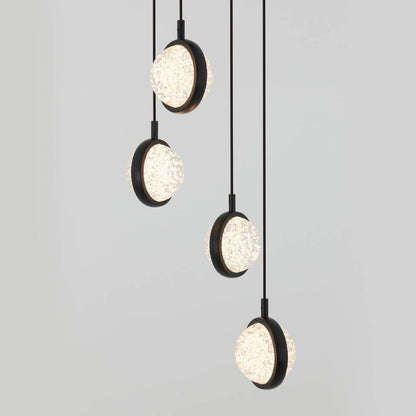 Artika Avalon Spiral Pendant Light Black Side