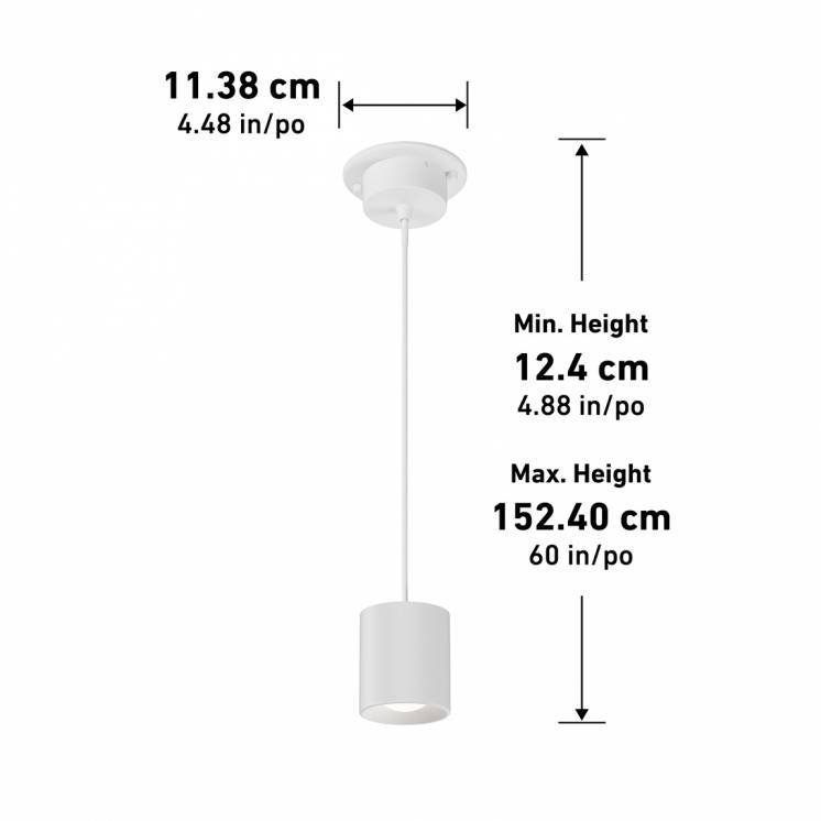 Artika Beam 4 Pendant Light White Dimensions