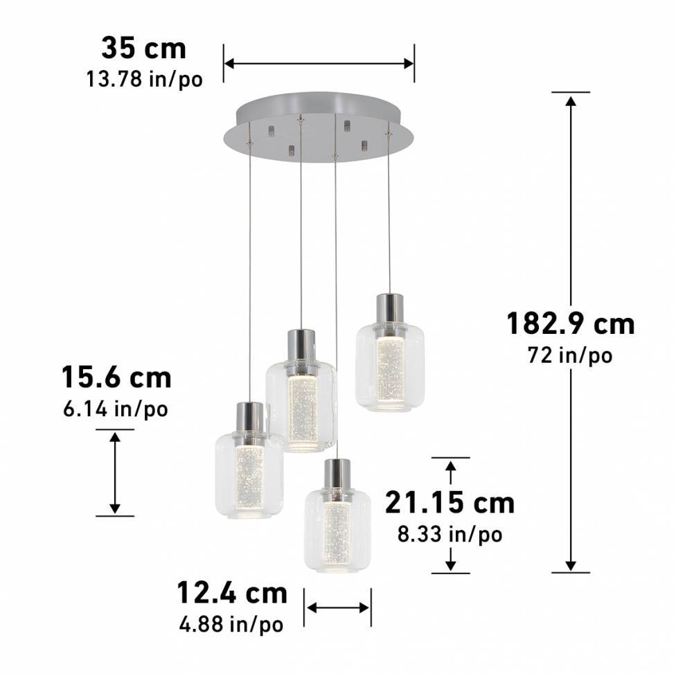 Artika Champagne Globe LED Spiral