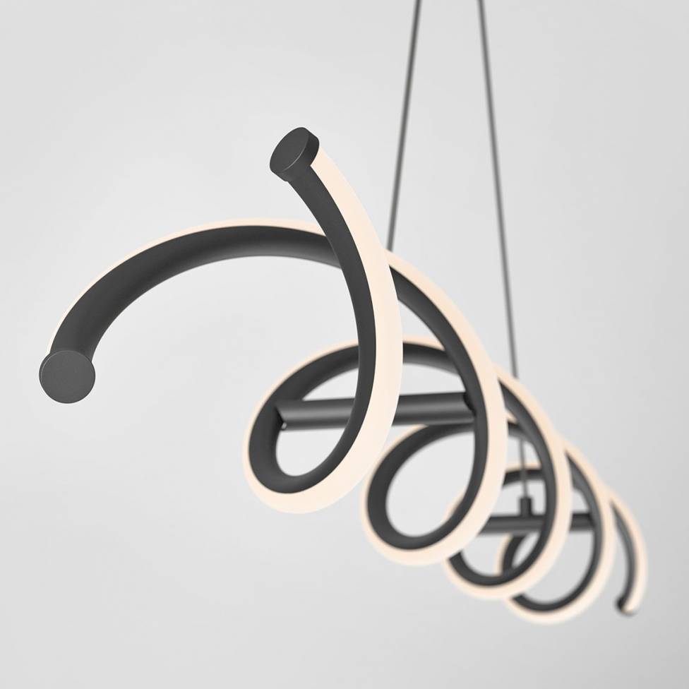 Artika DNA Modern Chandelier Black Close-up