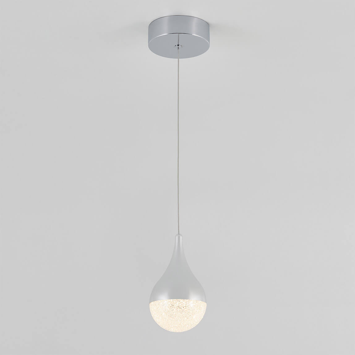 Artika Glitzer Pendant Light Chrome Front