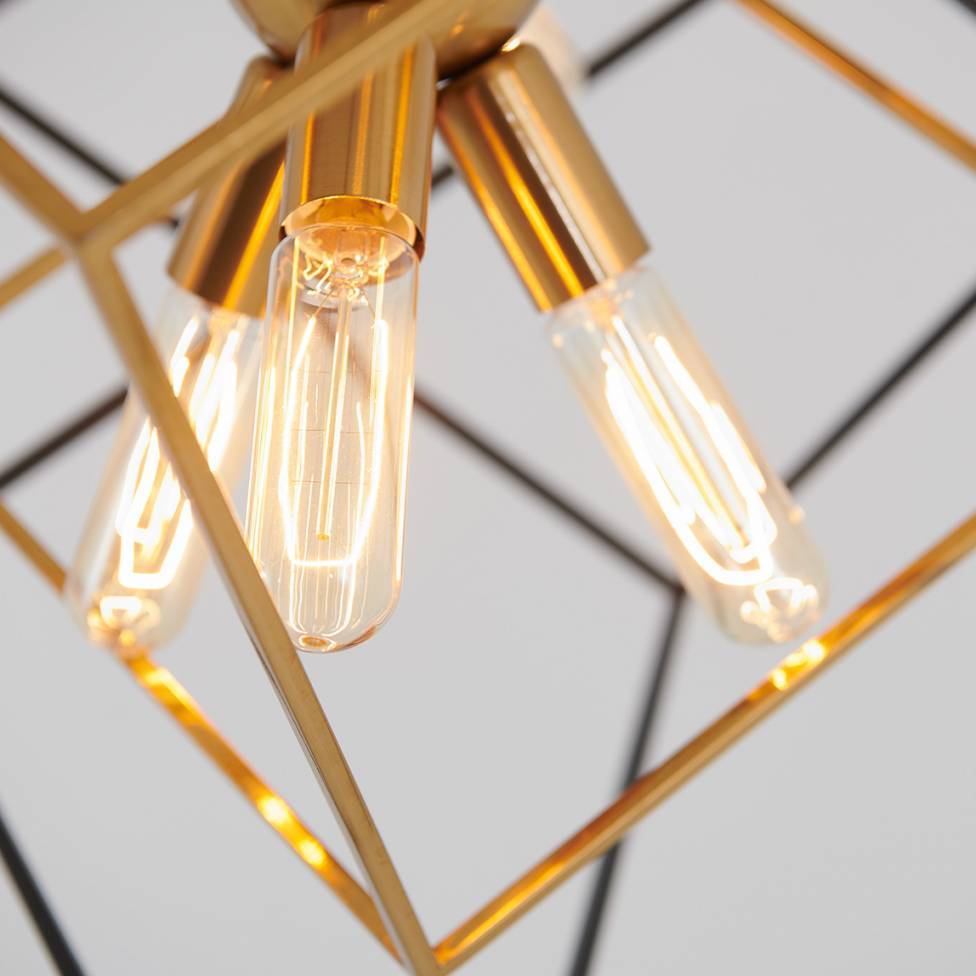 Artika Imperium Chandelier Black and Gold Close-up