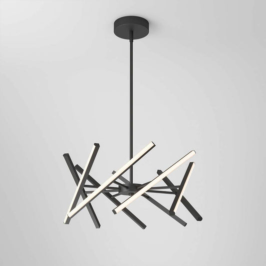 Artika Malibu Modern Chandelier Black Front