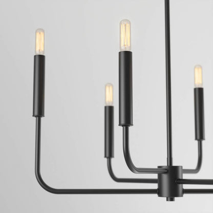 Artika Manchester Chandelier Black Close-up