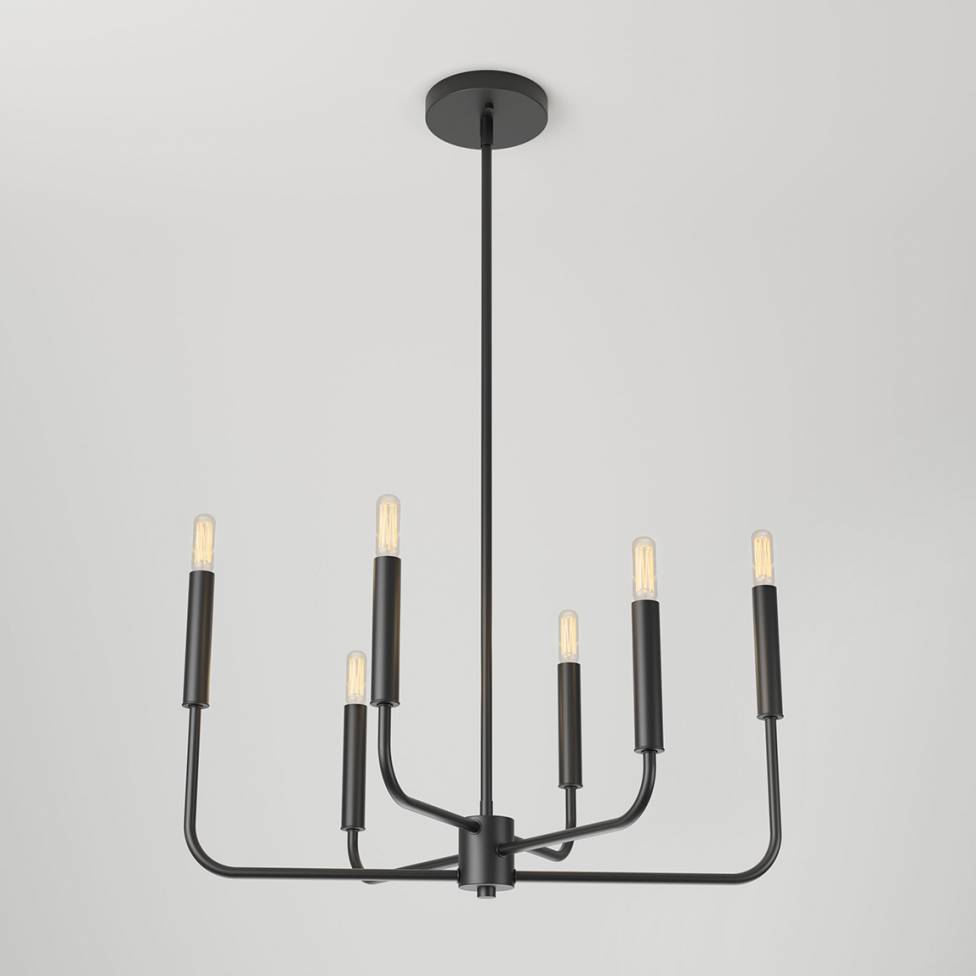 Artika Manchester Chandelier Black Front