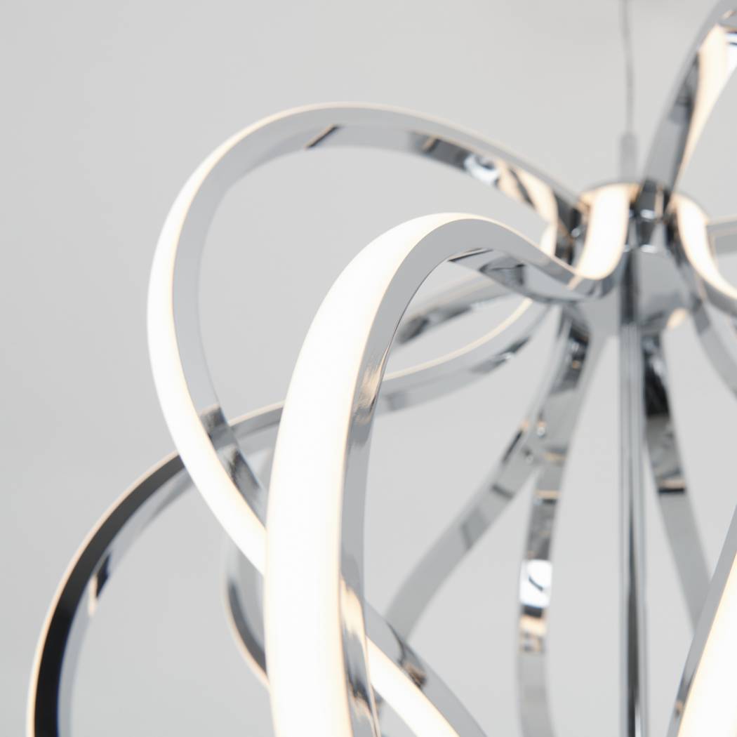 Artika Meridian Modern Chandelier Chrome Close-up