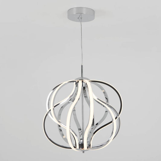 Artika Meridian Modern Chandelier Chrome Front