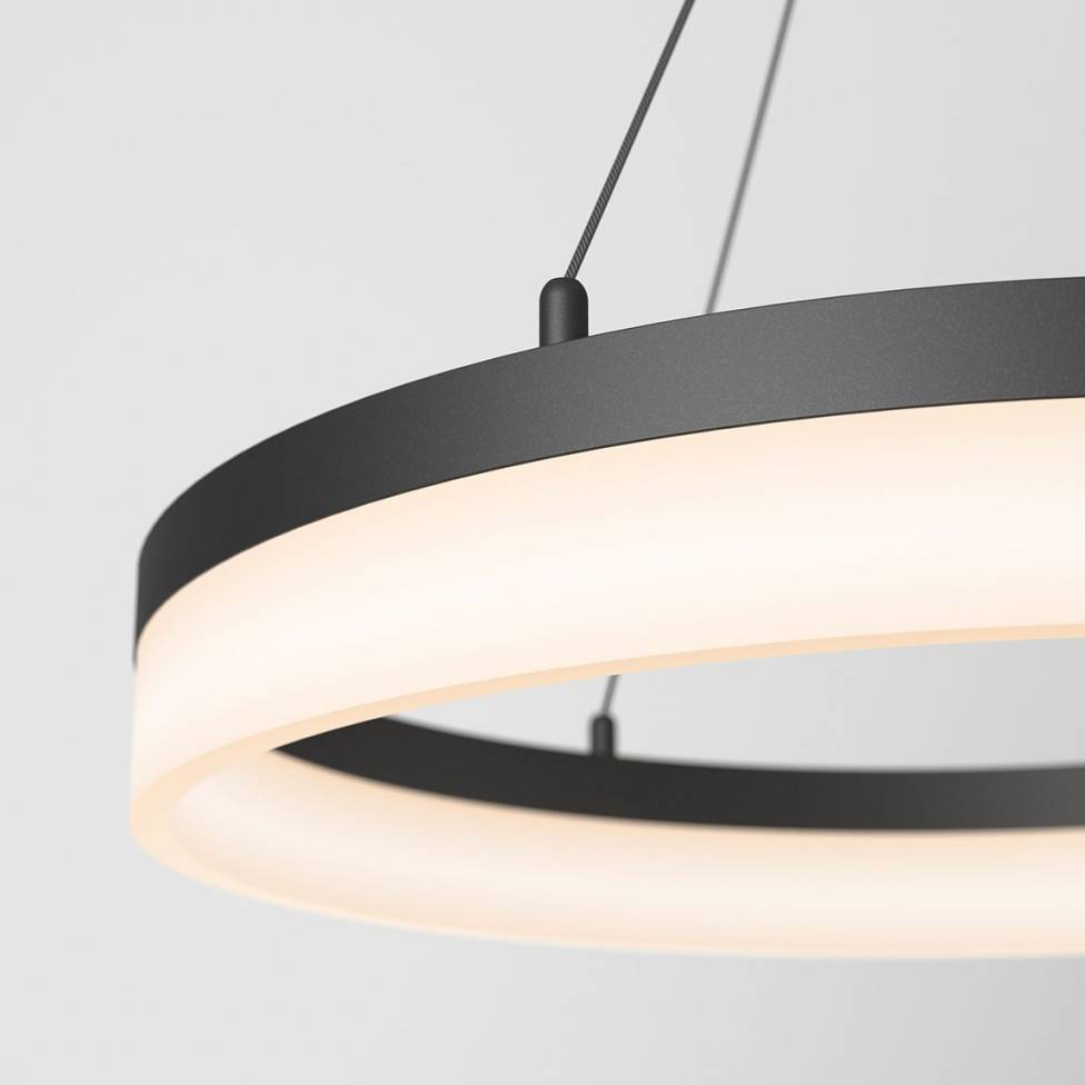 Artika Optical Modern Chandelier Black Close-up