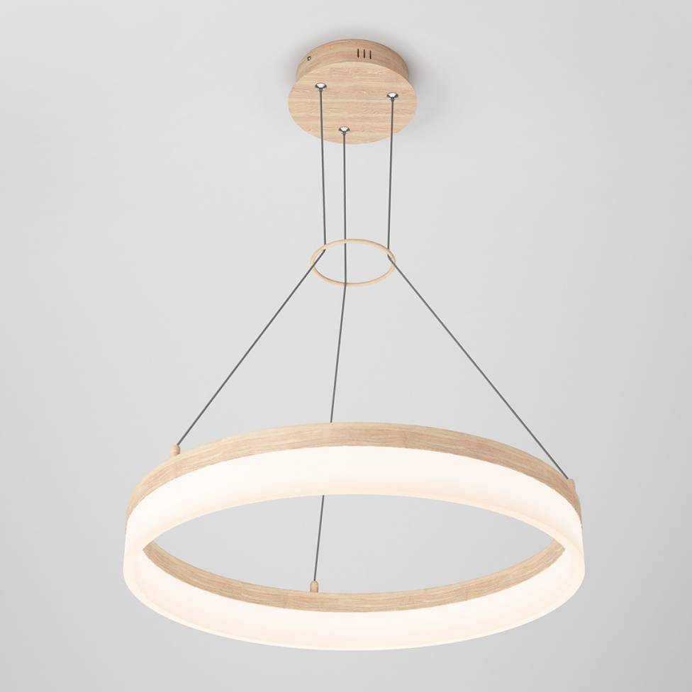 Artika Optical Modern Chandelier Wood Front