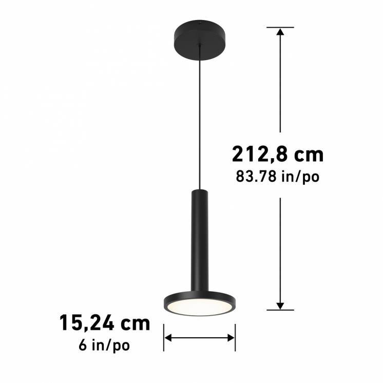 Artika Romeo Pendant Light Black Dimensions