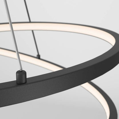 Artika Salto Modern Chandelier Black Close-up