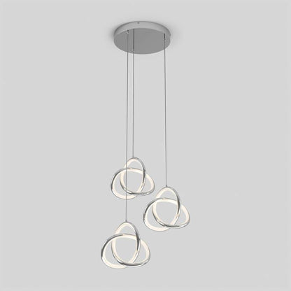 Artika Zephyr Spiral Pendant Light Chrome Front