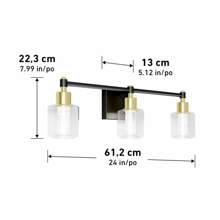 Artika Champagne Globe LED Vanity Light