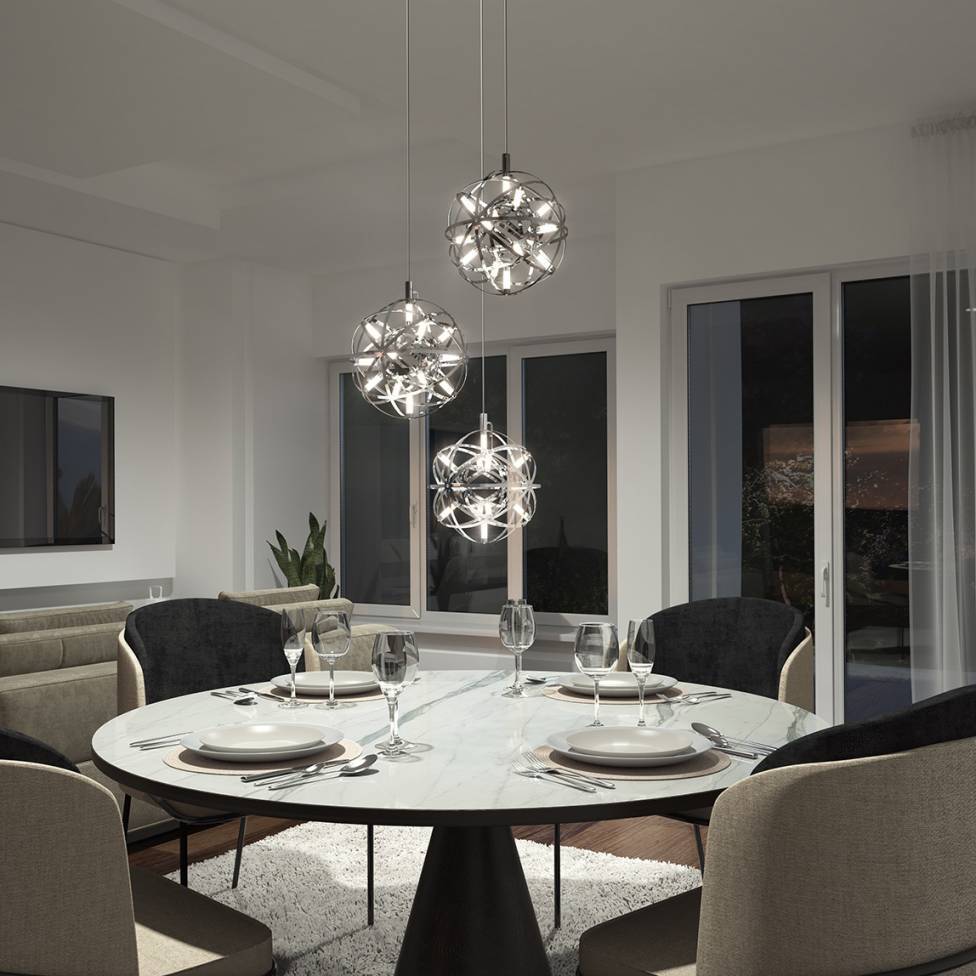 Artika Elden LED 3 Light Pendant