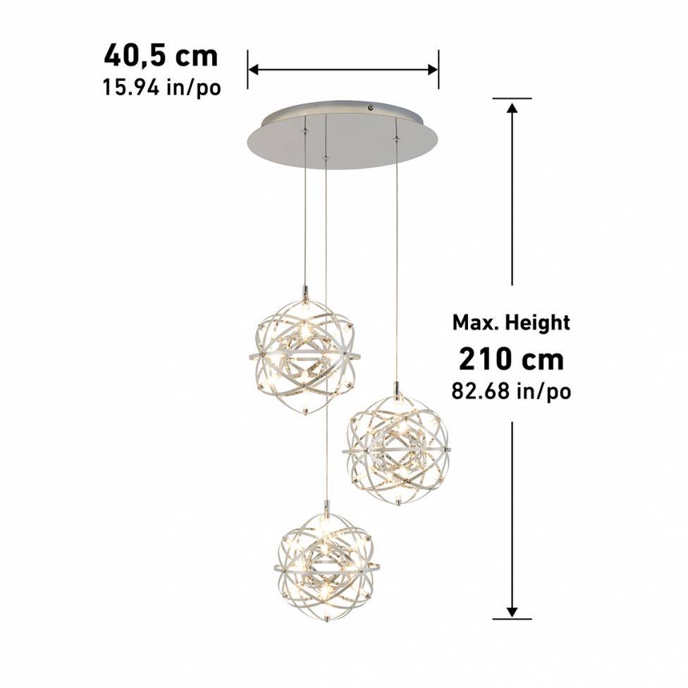 Artika Elden LED 3 Light Pendant