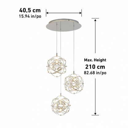 Artika Elden LED 3 Light Pendant