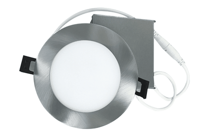 Stanpro Choice 4 Inch Wafer Pot Light Brushed Nickel Front