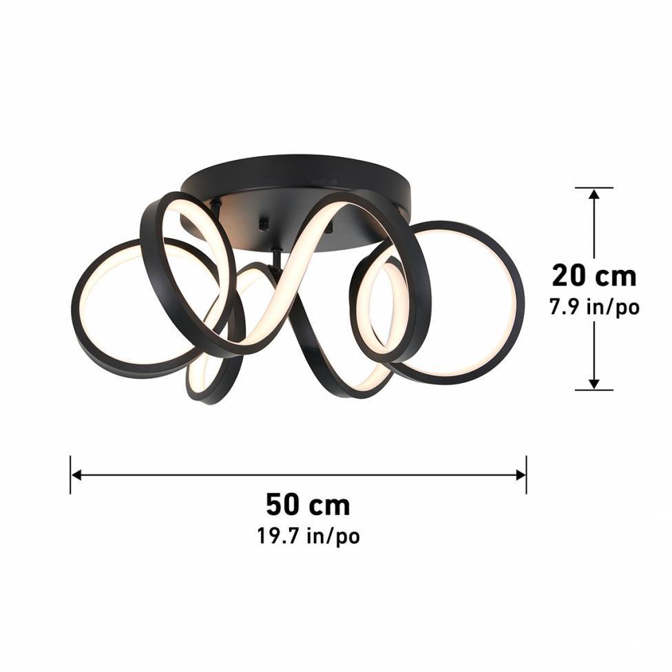 Artika Swirl Ribbon LED Ceiling Light