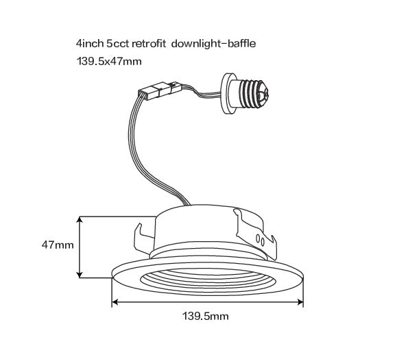 Stanpro 4" Retro LED Downlight