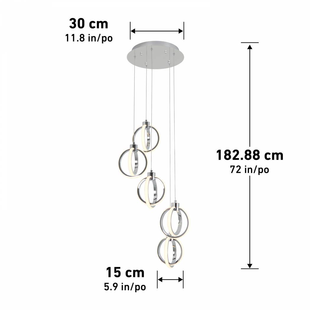 Artika SOHO 5 Pendant Chandelier